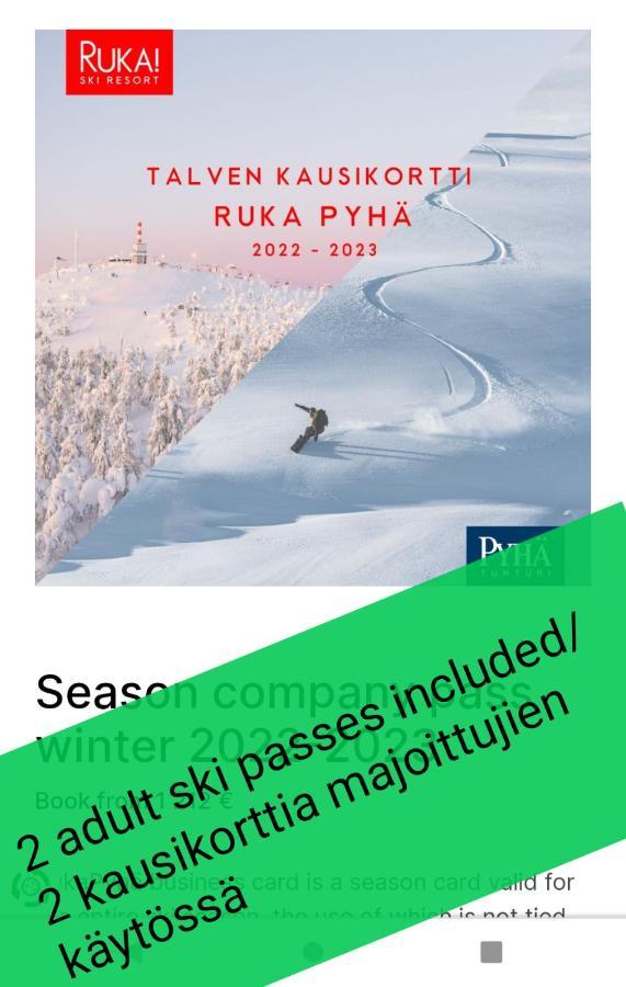 Ruka Kieraevae With Ski Tickets Kuusamo Exterior photo